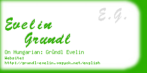 evelin grundl business card