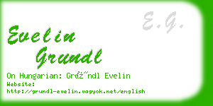 evelin grundl business card